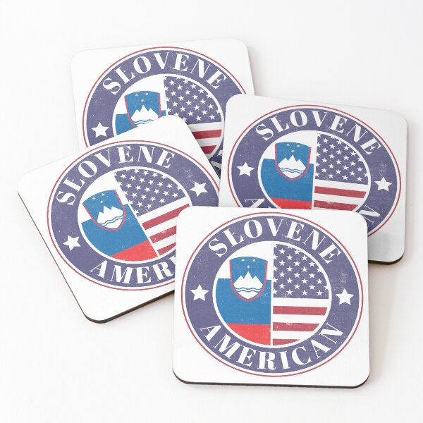 Item preview, Proud Slovene-American Badge - Slovenia Flag designed and sold by chrisrivait.
