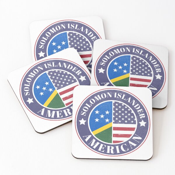 Item preview, Proud Solomon Islander-American Badge - Solomon Islands Flag designed and sold by chrisrivait.