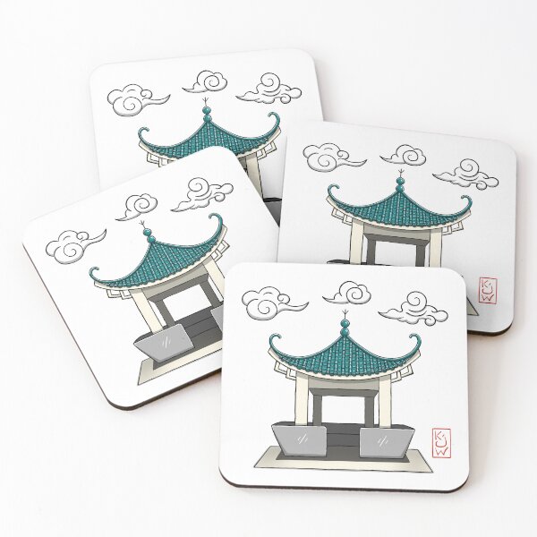 Item preview, Pagoda - Chinese Pagoda - Hong Kong designed and sold by katwuArt.