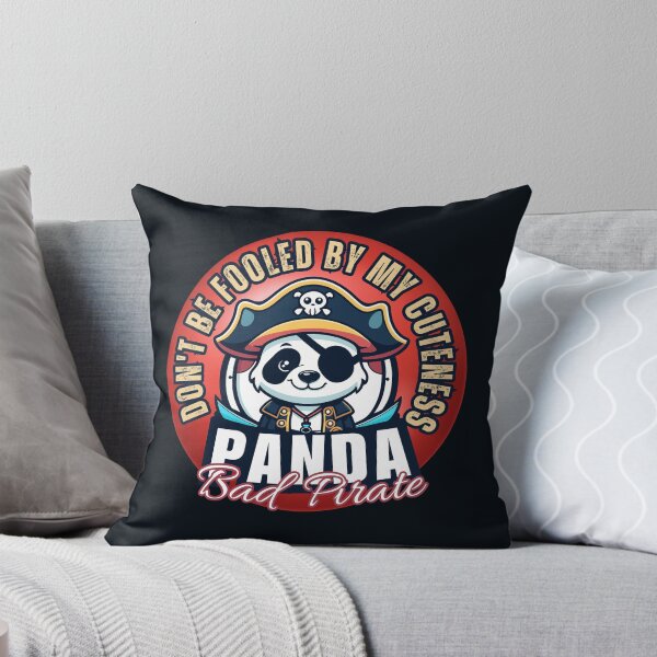 Item preview, Don't be fooled by my cuteness, pirate panda designed and sold by antcpjr682.