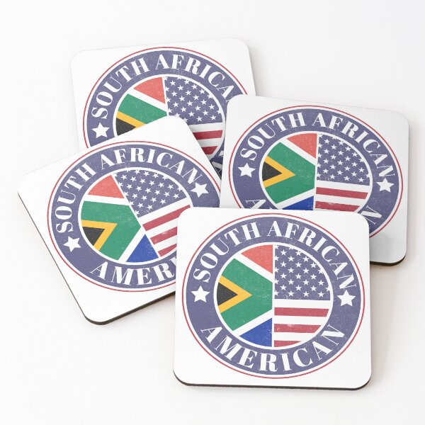 Item preview, Proud South African-American Badge - South Africa Flag designed and sold by chrisrivait.