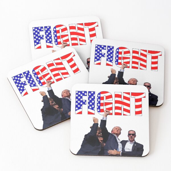 Item preview, President Trump Fight Fist Pump 2024 Election Red White And Blue designed and sold by theartofvikki.