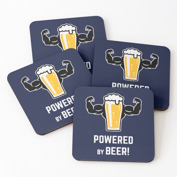 Artikelvorschau, Powered By Beer! (Bier / Biertrinker / L 3C) entworfen und verkauft von Roderix.