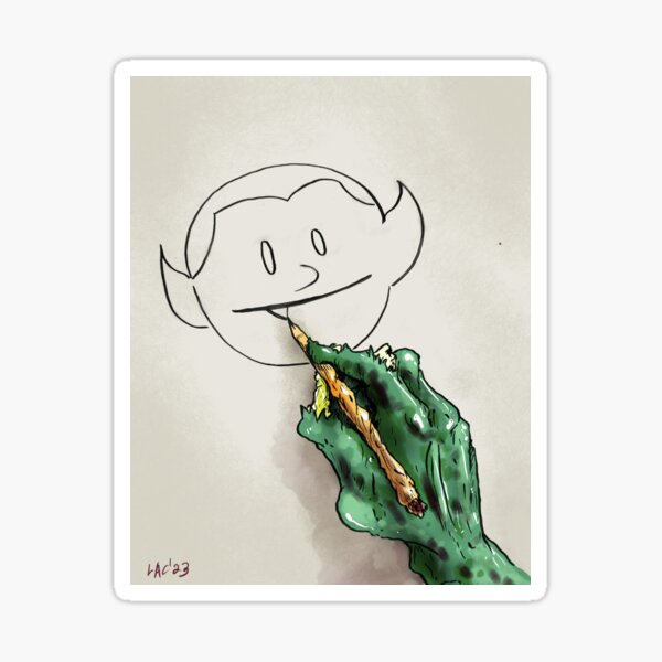 Ghoulish Artist Sticker