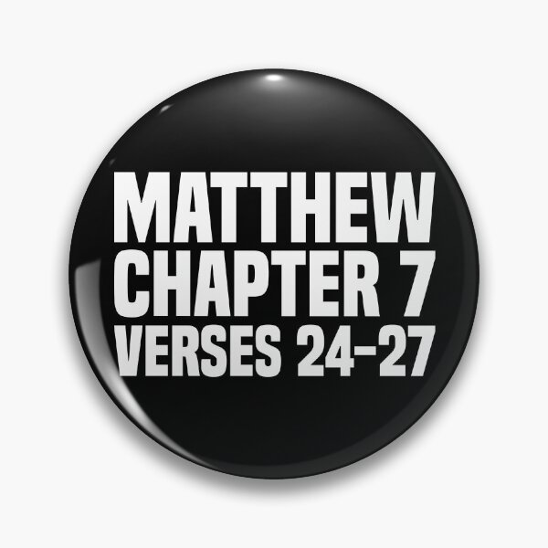 Item preview, Matthew Chapter 7 Verse 24-27 - Scripture Quote designed and sold by Vector-Artist.