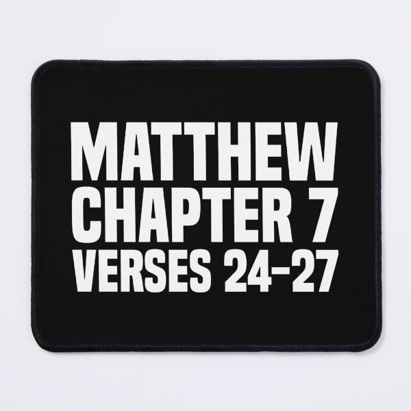 Item preview, Matthew Chapter 7 Verse 24-27 - Scripture Quote designed and sold by Vector-Artist.