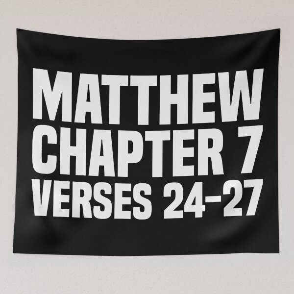 Item preview, Matthew Chapter 7 Verse 24-27 - Scripture Quote designed and sold by Vector-Artist.