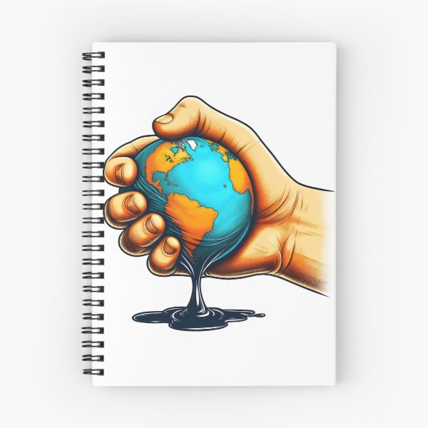 Aperçu de l'œuvre Presser la Terre pour le pétrole créée et vendue par SI-VA.