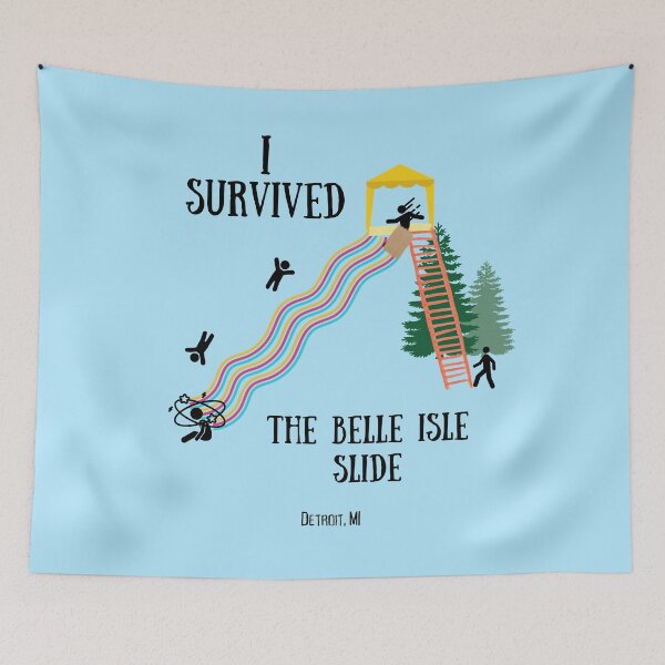 Item preview, I survived the Belle Isle Slide designed and sold by TorrezvilleTees.