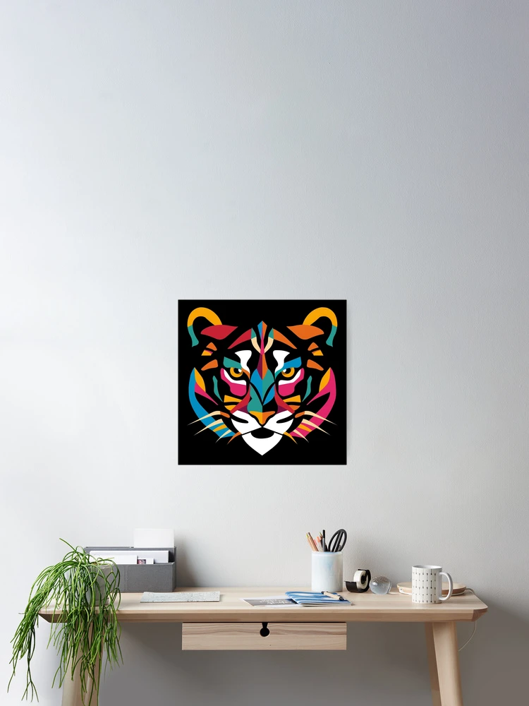 Thumbnail 2 of 3, Poster, Dynamic Tiger designed and sold by AIStudioProject.