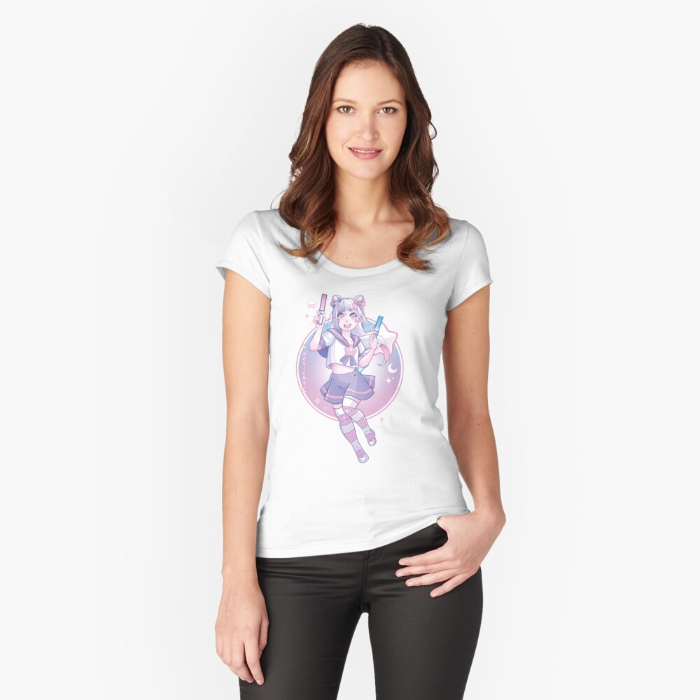 Item preview, Fitted Scoop T-Shirt designed and sold by devicatoutlet.