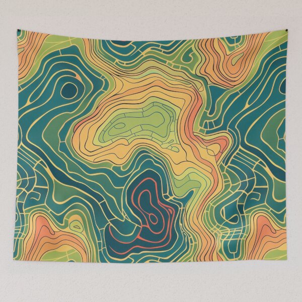 Item preview, Colorful Contours designed and sold by Manuel  Campbellai.