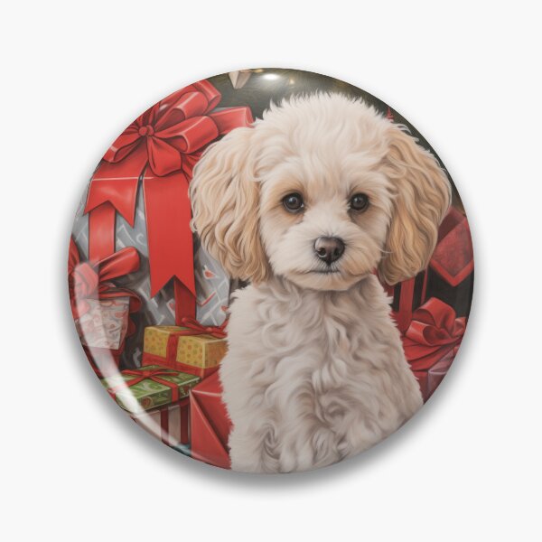 Item preview, Bolognese Dog at Christmas designed and sold by Samuelsboro.