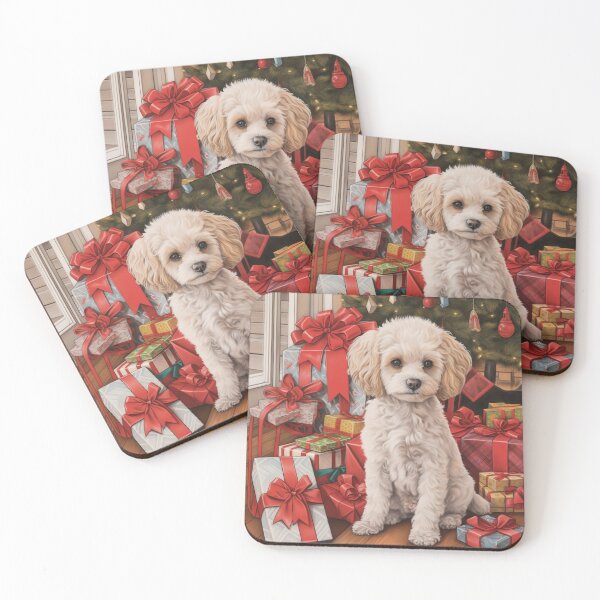 Item preview, Bolognese Dog at Christmas designed and sold by Samuelsboro.