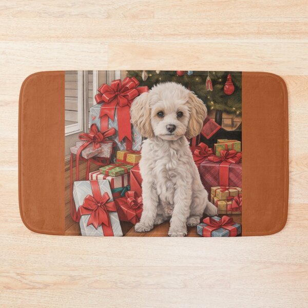 Item preview, Bolognese Dog at Christmas designed and sold by Samuelsboro.