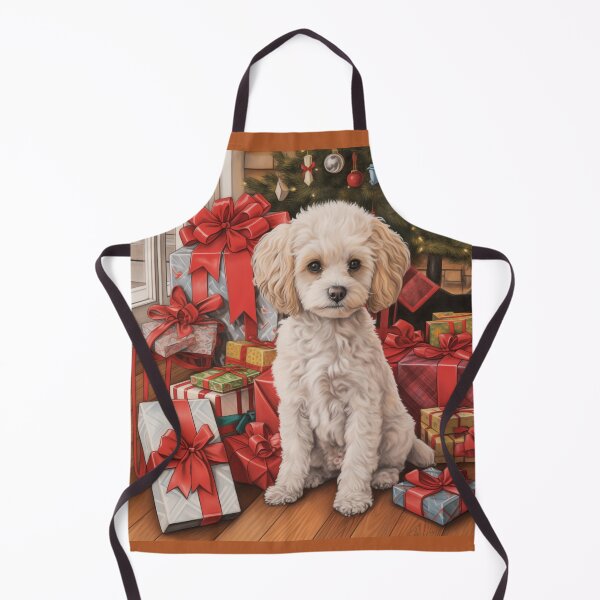 Item preview, Bolognese Dog at Christmas designed and sold by Samuelsboro.