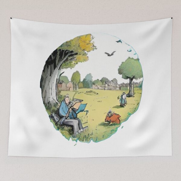 Item preview, Tranquil Reading Nook Illustration designed and sold by merve02shop.