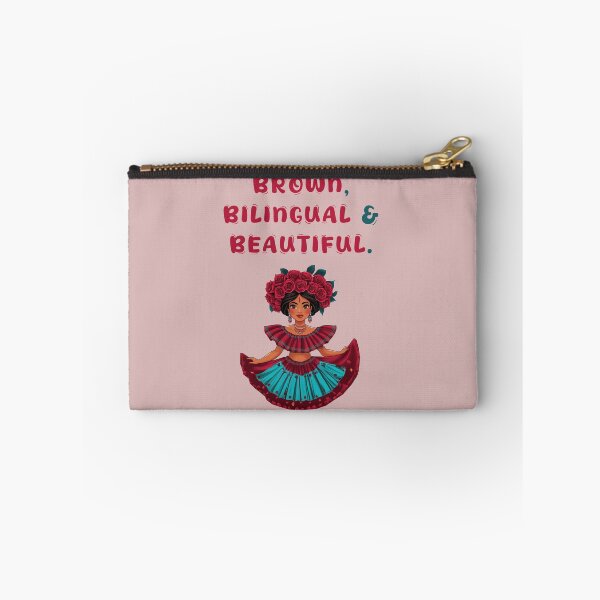 Item preview, Brown bilingual and beautiful. positive self love quotes designed and sold by La Loca.