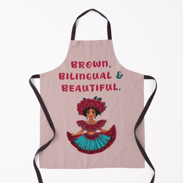 Item preview, Brown bilingual and beautiful. positive self love quotes designed and sold by La Loca.