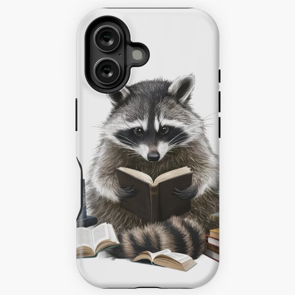 Aperçu de l'œuvre Bookish Raccoon Le lecteur ultime créée et vendue par zakioury.