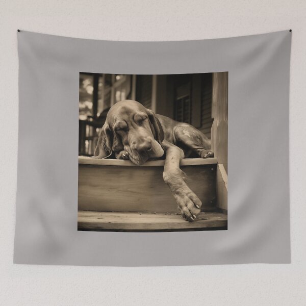 Artikelvorschau, Vintage Foto von Front Porch Bloodhound entworfen und verkauft von Samuelsboro.