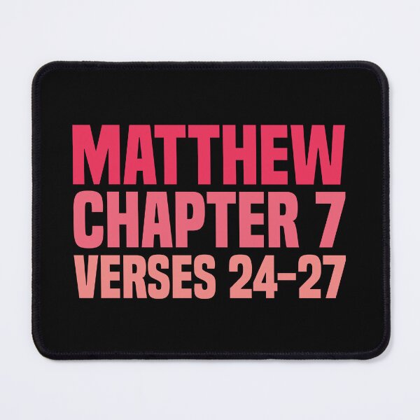Item preview, Matthew Chapter 7 Verse 24-27 - Holy Bible designed and sold by Vector-Artist.