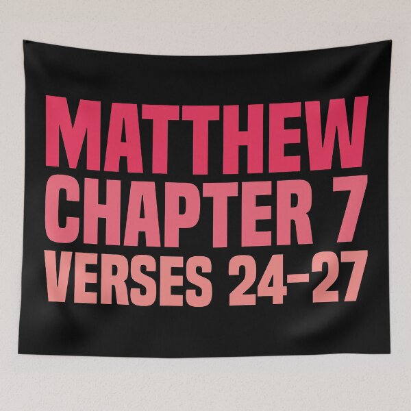 Item preview, Matthew Chapter 7 Verse 24-27 - Holy Bible  designed and sold by Vector-Artist.