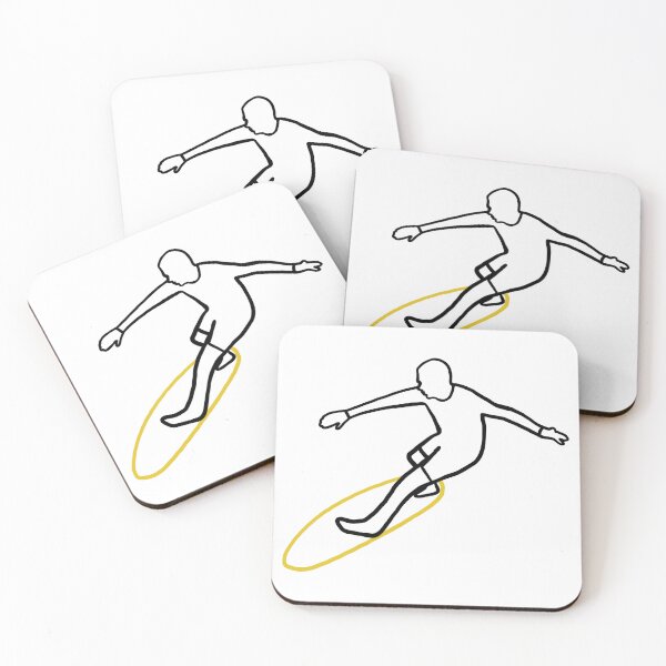 Item preview, Olympics surfing (yellow) designed and sold by Ally Designs.