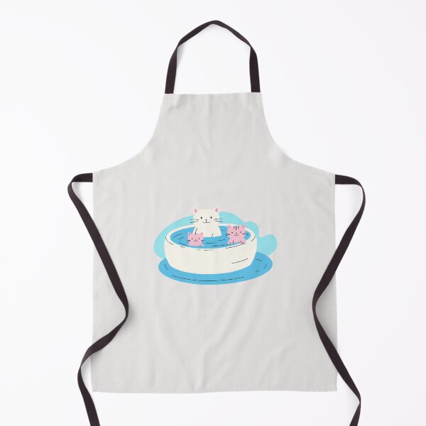 Item preview, CATS IN THE POOL, CAT, POOL designed and sold by GOLDENGARDENART.