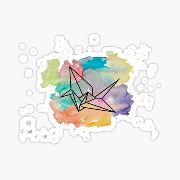 Item preview, Watercolor Paper Crane designed and sold by MelocheArts.