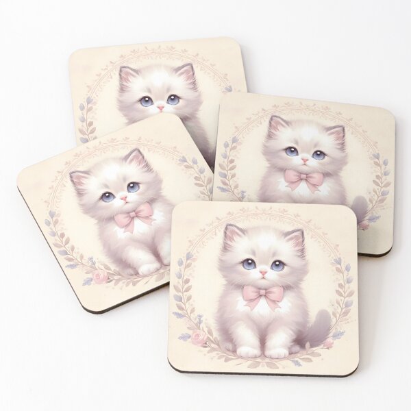Item preview, Coquette Ragdoll Kitten designed and sold by 123Rainbow.
