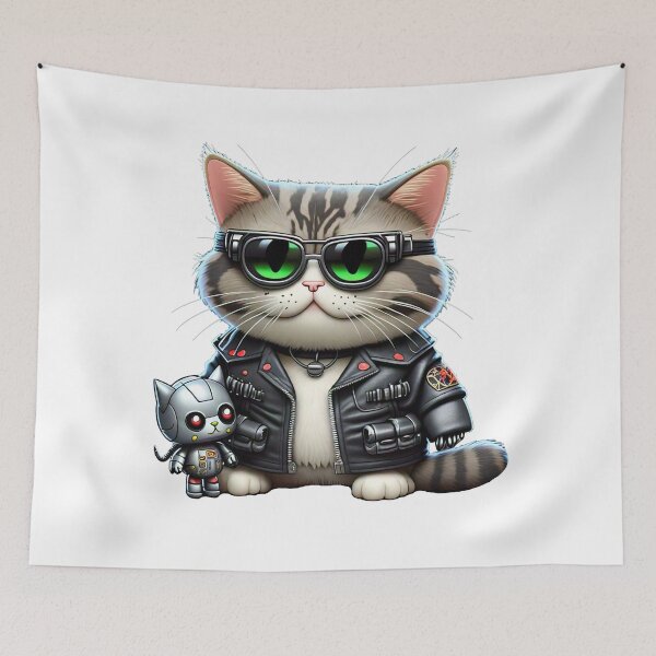 Item preview, Terminator Cat designed and sold by alllyxispace.