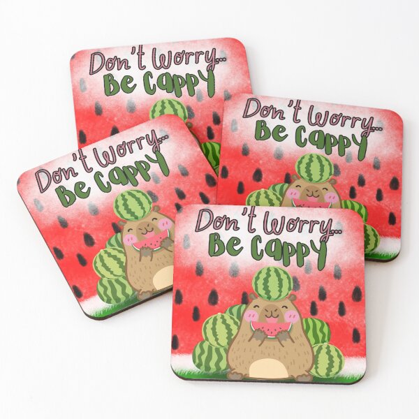 Item preview, Don't Worry Be Cappy Watermelon designed and sold by CrystalWillette.