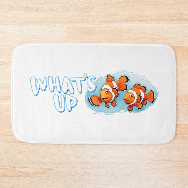 Item preview, Clownfishes with WHAT`S UP greetings in cartoon drawing style. Underwater artwork. designed and sold by Andrey-Myagkov.