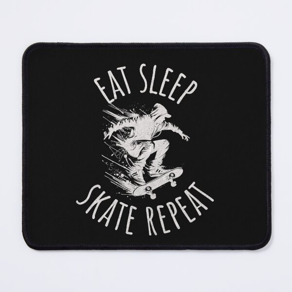 Item preview, Eat Sleep Skate Repeat Skateboard Quote designed and sold by ZeptepiTrends.