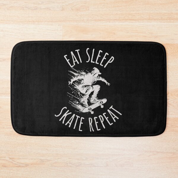 Item preview, Eat Sleep Skate Repeat Skateboard Quote designed and sold by ZeptepiTrends.