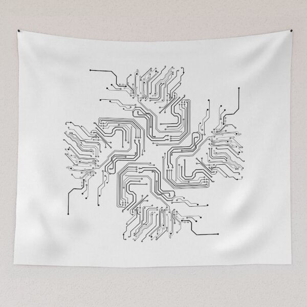 Item preview, Stylish Circuit Design T-Shirt | Tech Enthusiast Apparel designed and sold by Mehmet Hanifi Ekşi.