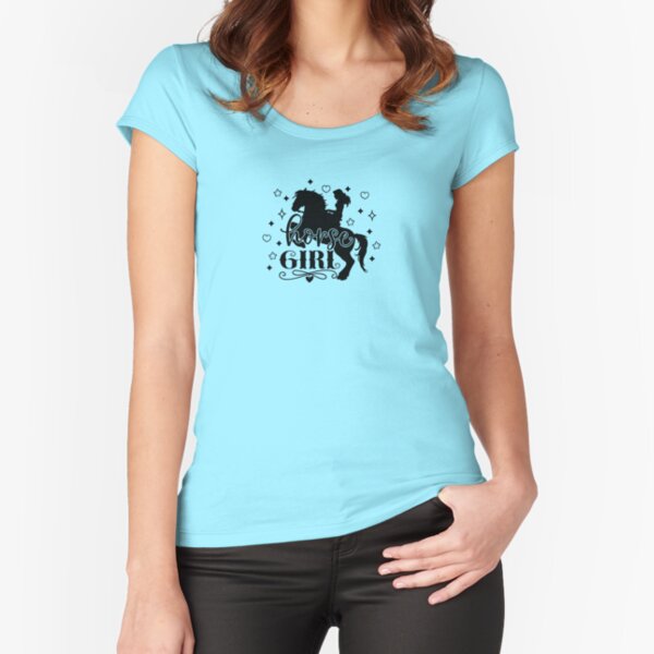 Item preview, Horse girl - horse riding tee designed and sold by The TeeSmith.