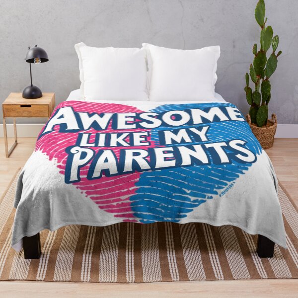 Item preview, Awesome like my parents with heart-shaped double fingerprint designed and sold by mood-draftsman.