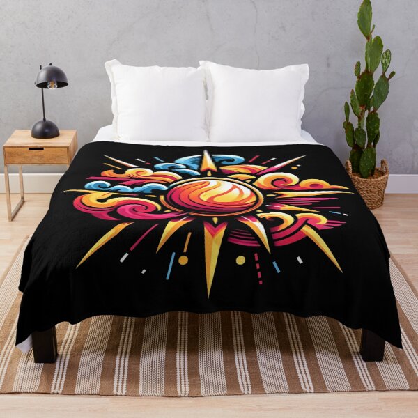 Item preview, Radiant Sun and Waves Tattoo Art Design designed and sold by ֍ NishlaArts ֍.