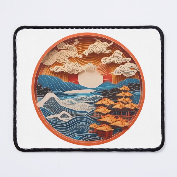 Item preview, Woodblock Wave designed and sold by zoughlal.