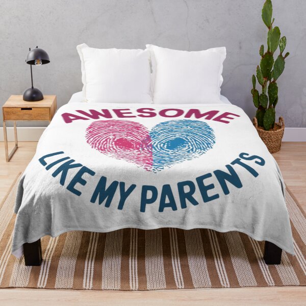 Item preview, Awesome like my parents, heart-shaped double fingerprint designed and sold by mood-draftsman.