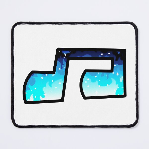 Item preview, Blue Fire Music Note (Outlined) designed and sold by Carsondood.
