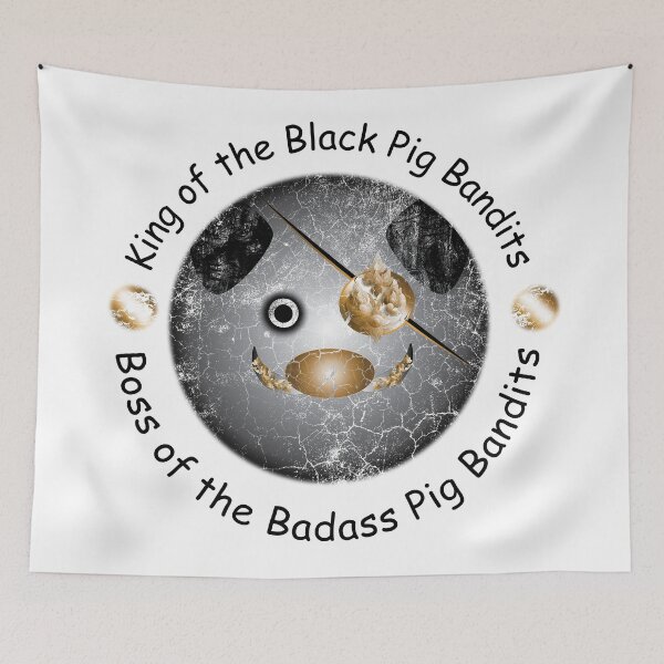 Item preview, Funny King of the Black Pig Bandits_W designed and sold by XTSTUDIOART.