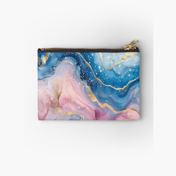 Item preview, Abstract Liquid Marble Pattern - Blue, Pink & Gold  designed and sold by Cygnus-Designs.