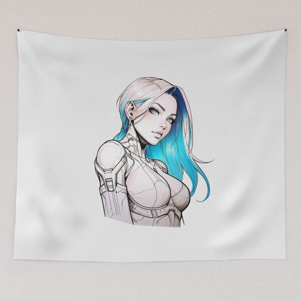 Item preview, Cyborg Girl designed and sold by ArtCraftLab.