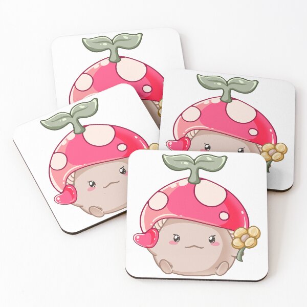 Item preview, Little mushroom holding a flower and heart  designed and sold by HoneyLoveCity.