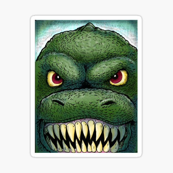 Godzilla stare Sticker