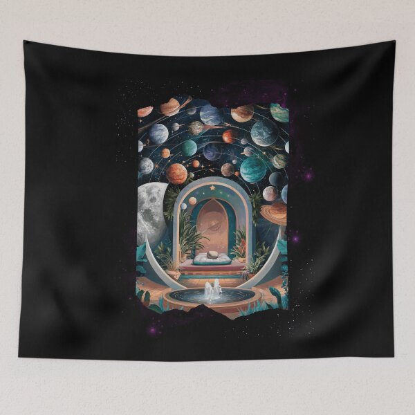 Item preview, Cosmic Garden Extraterrestrial Life Sci-Fi Art designed and sold by Hananiah Merch.