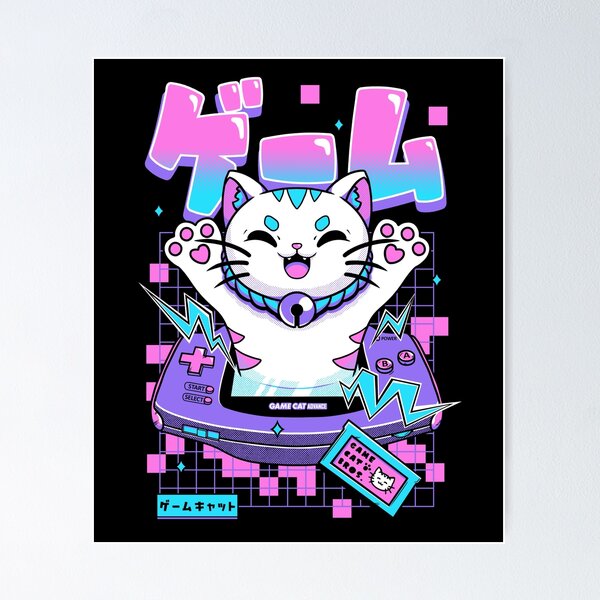 Item preview, Game Cat Advance (Black Version) designed and sold by yurisantosart.
